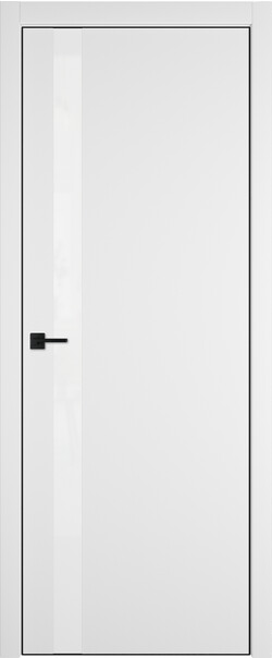 Межкомнатная дверь  Urban  1 SV, МДФ + ХДФ, экошпон (полипропилен), 800*2000, Цвет: Ice, Lacobel белый лак