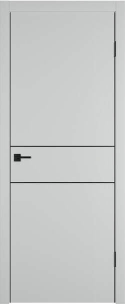 Межкомнатная дверь  Urban  2 H, МДФ + ХДФ, экошпон (полипропилен), 800*2000, Цвет: Steel, нет