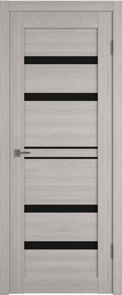 Межкомнатная дверь  Atum Pro  Х26 Black Gloss, массив + МДФ, экошпон+защитный лак, 800*2000, Цвет: Stone Oak, black gloss