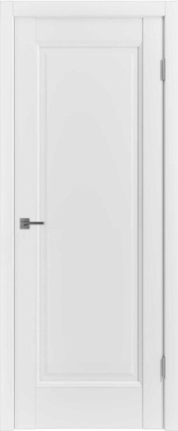 Межкомнатная дверь  Emalex E1 ДГ, массив + МДФ, экошпон (полипропилен), 800*2000, Цвет: Ice, нет