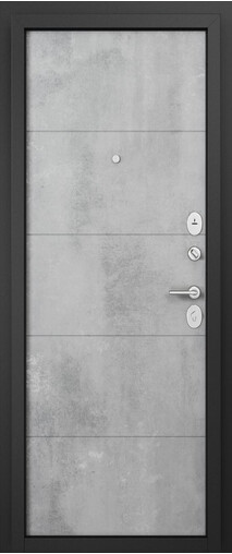 Входная дверь  Торэкс F3 FAMILY ECO PP, 860*2050, 70 мм, внутри мдф 6мм, покрытие пвх, цвет Бетон серый