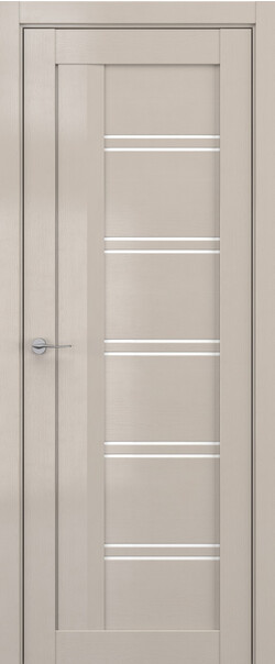 Межкомнатная дверь  DEFORM V V5, массив + МДФ, экошпон на основе ПВХ, 800*2000, Цвет: Стоун вуд, Lacobel белый лак
