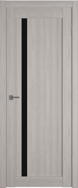 Межкомнатная дверь  Atum Pro  Х34 Black Gloss, массив + МДФ, экошпон+защитный лак, 800*2000, Цвет: Stone Oak, black gloss