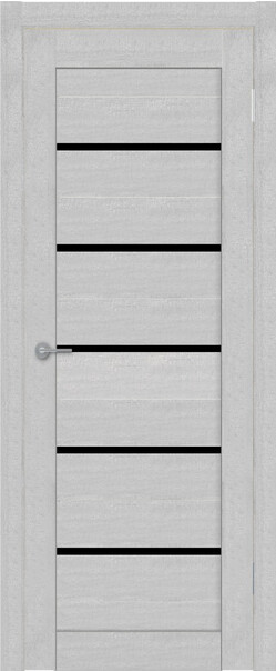 Межкомнатная дверь  TexStyle TS1 ДО, массив + МДФ, экошпон на основе ПВХ, 800*2000, Цвет: Лорэт натуральный, Lacobel черный лак