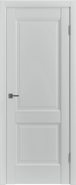 Межкомнатная дверь  Emalex E2 ДГ, массив + МДФ, экошпон (полипропилен), 800*2000, Цвет: Steel, нет