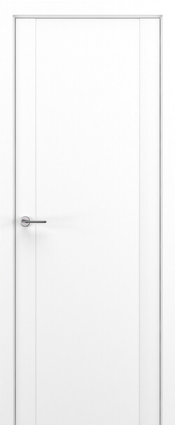 Межкомнатная дверь  Zadoor S S25 ДГ, массив + МДФ, Полипропилен RENOLIT, 800*2000, Цвет: Белый матовый