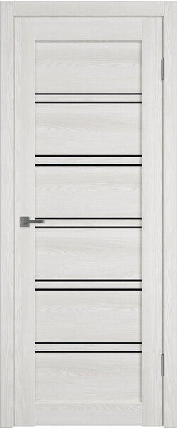 Межкомнатная дверь  Atum Pro  Х28 Black Gloss, массив + МДФ, экошпон+защитный лак, 800*2000, Цвет: Bianco Р, black gloss