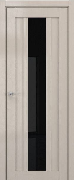 Межкомнатная дверь  DEFORM V V14, массив + МДФ, экошпон на основе ПВХ, 800*2000, Цвет: Стоун вуд, Lacobel черный лак