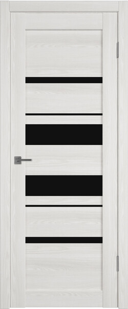 Межкомнатная дверь  Atum Pro  Х29 Black Gloss, массив + МДФ, экошпон+защитный лак, 800*2000, Цвет: Bianco Р, black gloss