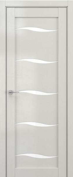 Межкомнатная дверь  DEFORM V V1, массив + МДФ, экошпон на основе ПВХ, 800*2000, Цвет: Крем вуд, Lacobel белый лак