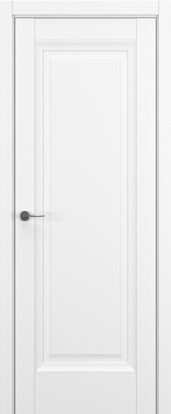 Межкомнатная дверь  Classic Baguette Неаполь ДГ Baguette B2, массив + МДФ, Полипропилен RENOLIT, 800*2000, Цвет: Белый матовый, нет