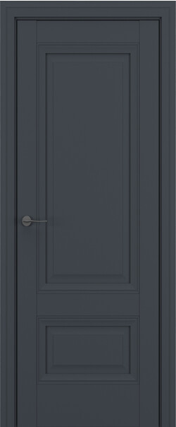 Межкомнатная дверь  Classic Baguette Турин ДГ Baguette B3, массив + МДФ, Полипропилен RENOLIT, 800*2000, Цвет: Графит Премьер Мат, нет