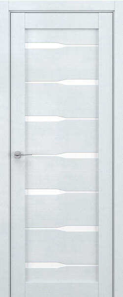 Межкомнатная дверь  DEFORM V V4, массив + МДФ, экошпон на основе ПВХ, 800*2000, Цвет: Скай вуд, Lacobel белый лак