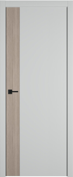 Межкомнатная дверь  Urban  V, МДФ + ХДФ, экошпон (полипропилен), 800*2000, Цвет: Steel, Вставка Red Oak