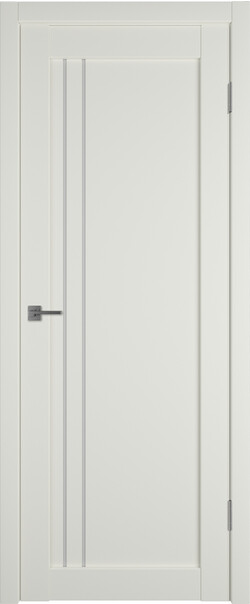 Межкомнатная дверь  Emalex E33 ДО, массив + МДФ, экошпон (полипропилен), 800*2000, Цвет: MidWhite, white cloud