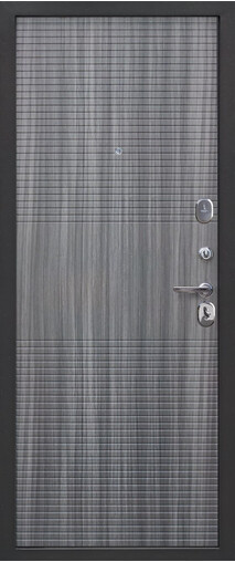 Входная дверь  Гарда  муар 10 мм, 860*2050, 75 мм, внутри мдф, покрытие пвх, цвет Венге тобакко