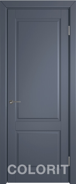 Межкомнатная дверь  COLORIT К1  ДГ, массив + МДФ, эмаль, 800*2000, Цвет: Графит эмаль, нет