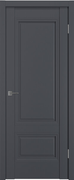 Межкомнатная дверь  Emalex EF2.1 ДГ, массив + МДФ, экошпон (полипропилен), 800*2000, Цвет: Onyx, нет