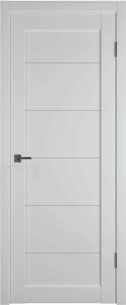 Межкомнатная дверь  Emalex E32 ДГ, массив + МДФ, экошпон (полипропилен), 800*2000, Цвет: Steel, нет