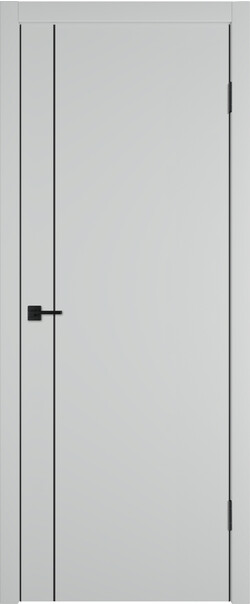 Межкомнатная дверь  Urban  1 V, МДФ + ХДФ, экошпон (полипропилен), 800*2000, Цвет: Steel, нет