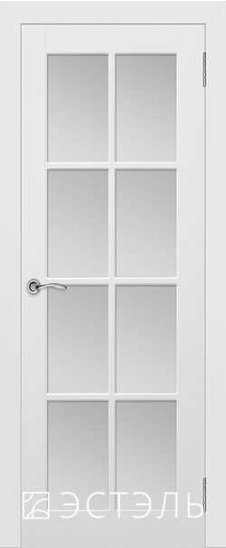 Межкомнатная дверь  Эстель Порта ДО, массив + МДФ, эмаль, 800*2000, Цвет: Белая эмаль, мателюкс матовое