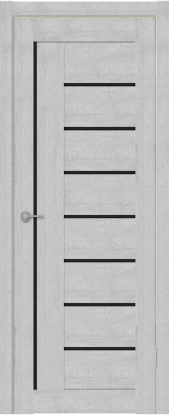 Межкомнатная дверь  TexStyle TS3 ДО, массив + МДФ, экошпон на основе ПВХ, 800*2000, Цвет: Лорэт натуральный, Lacobel черный лак