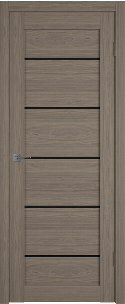 Межкомнатная дверь  Atum Pro  Х27 Black Gloss, массив + МДФ, экошпон+защитный лак, 800*2000, Цвет: Brun oak, black gloss
