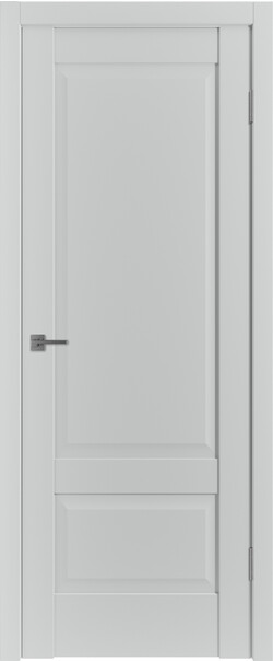Межкомнатная дверь  Emalex ER2 ДГ, массив + МДФ, экошпон (полипропилен), 800*2000, Цвет: Steel, нет