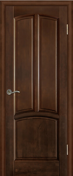 Межкомнатная дверь  Массив ольхи Виола ДГ, массив ольхи, лак, 800*2000, Цвет: Античный орех, нет