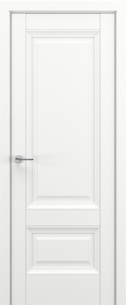 Межкомнатная дверь  Classic Baguette Турин ДГ Baguette B2, массив + МДФ, Полипропилен RENOLIT, 800*2000, Цвет: Белый матовый, нет