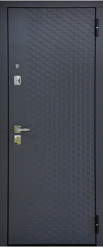 Входная дверь  Сталлер TR 8, 860*2050, 90 мм, снаружи мдф 8мм, покрытие пвх, Цвет ZB 856-2 Грей