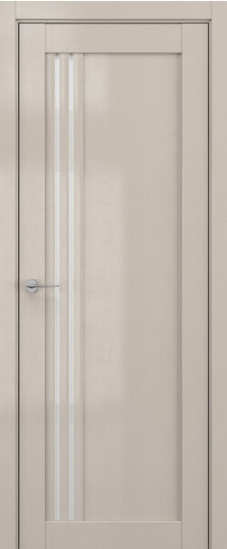 Межкомнатная дверь  DEFORM V V9, массив + МДФ, экошпон на основе ПВХ, 800*2000, Цвет: Стоун вуд, Lacobel белый лак
