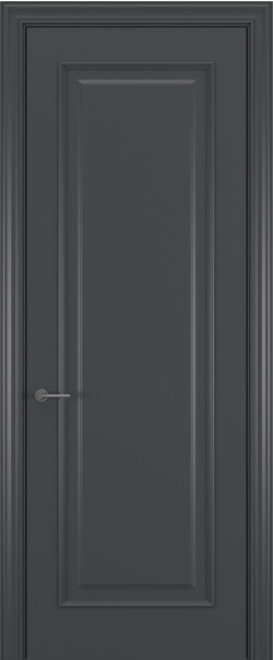 Межкомнатная дверь  АртКлассик Неаполь ДГ ART Classic Рихард, массив + МДФ, Эмаль+лак, 800*2000, Цвет: Темно-серый, нет