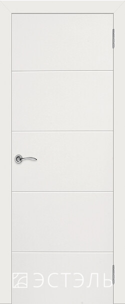 Межкомнатная дверь  Эстель Граффити2 ДГ, массив + МДФ, эмаль, 800*2000, Цвет: Белая эмаль