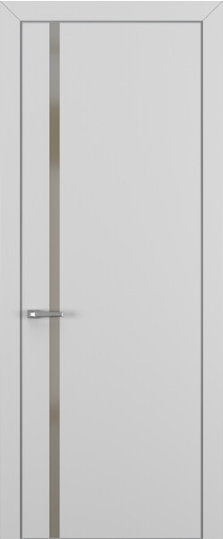 Межкомнатная дверь  Квалитет  К1, массив + МДФ, Полипропилен RENOLIT, 800*2000, Цвет: Матовый Серый, Matelac Silver Bronze