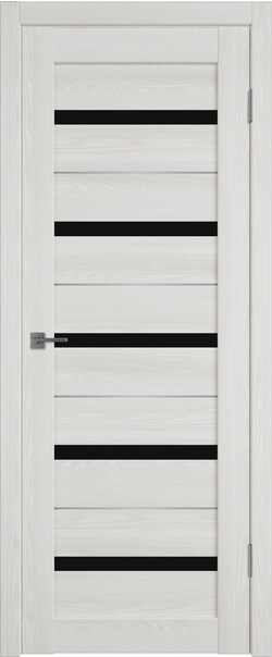 Межкомнатная дверь  Atum Pro  AL7 Black Gloss, массив + МДФ, экошпон+защитный лак, 800*2000, Цвет: Bianco Р, black gloss