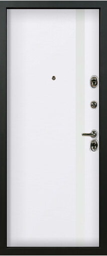 Входная дверь  Сталлер Модерно, 860*2050, 83 мм, внутри мдф, покрытие пвх, цвет ZB Белый