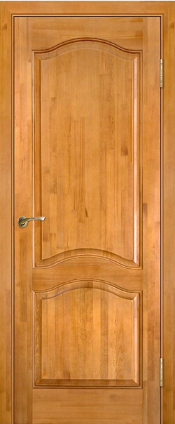 Межкомнатная дверь  Массив сосны Модель №7 ДГ, массив сосны, лак, 800*2000, Цвет: Светлый лак, нет