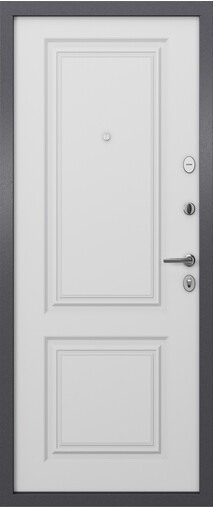 Входная дверь  Торэкс X7 PRO MP КЛАССИК 2, 860*2050, 85 мм, внутри мдф 6мм, покрытие пвх, цвет Бьянко
