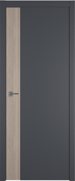 Межкомнатная дверь  Urban  V, МДФ + ХДФ, экошпон (полипропилен), 800*2000, Цвет: Onyx, Вставка Red Oak