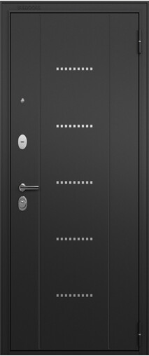 Входная дверь  Торэкс T3 TRUST ECO MP, 860*2050, 90 мм, снаружи металл, покрытие полимерно-порошковое, Цвет Черный муар