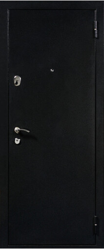Входная дверь  Сталлер Гамбург, 860*2050, 67 мм, снаружи металл, покрытие полимерно-порошковое, Цвет Букле черный