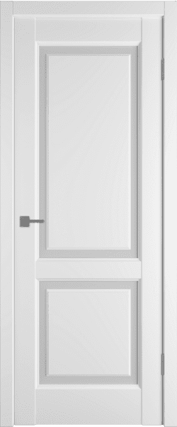 Межкомнатная дверь  Emalex Elegant 2 ДО, массив + МДФ, экошпон (полипропилен), 800*2000, Цвет: Ice, Fly White cloud