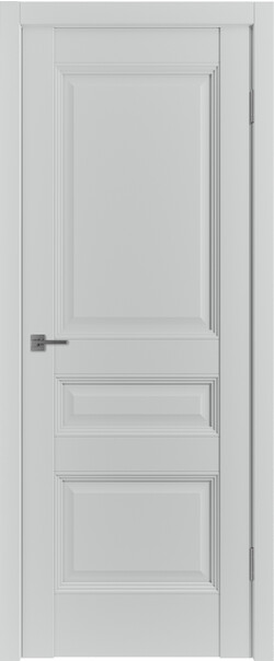 Межкомнатная дверь  Emalex EST3 ДГ, массив + МДФ, экошпон (полипропилен), 800*2000, Цвет: Steel, нет