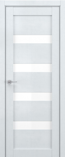 Межкомнатная дверь  DEFORM V V16, массив + МДФ, экошпон на основе ПВХ, 800*2000, Цвет: Скай вуд, Lacobel белый лак