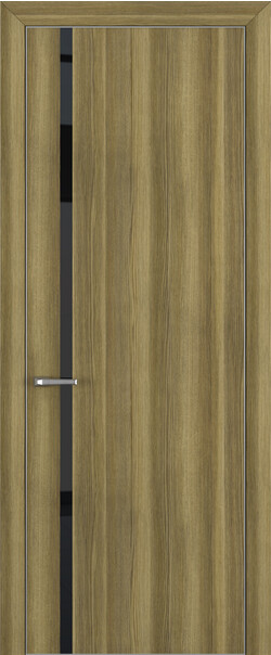 Межкомнатная дверь  Квалитет  К1, массив + МДФ, Toppan, 800*2000, Цвет: Дуб серый, Lacobel Black Classic