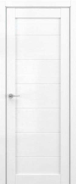Межкомнатная дверь  DEFORM V V7, массив + МДФ, экошпон на основе ПВХ, Цвет: Вайт вуд, Lacobel белый лак