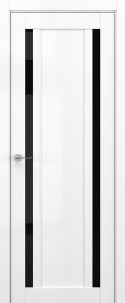 Межкомнатная дверь  DEFORM V V13, массив + МДФ, экошпон на основе ПВХ, 800*2000, Цвет: Вайт вуд, Lacobel черный лак