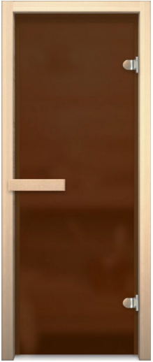 Дверь для сауны бронза матовое