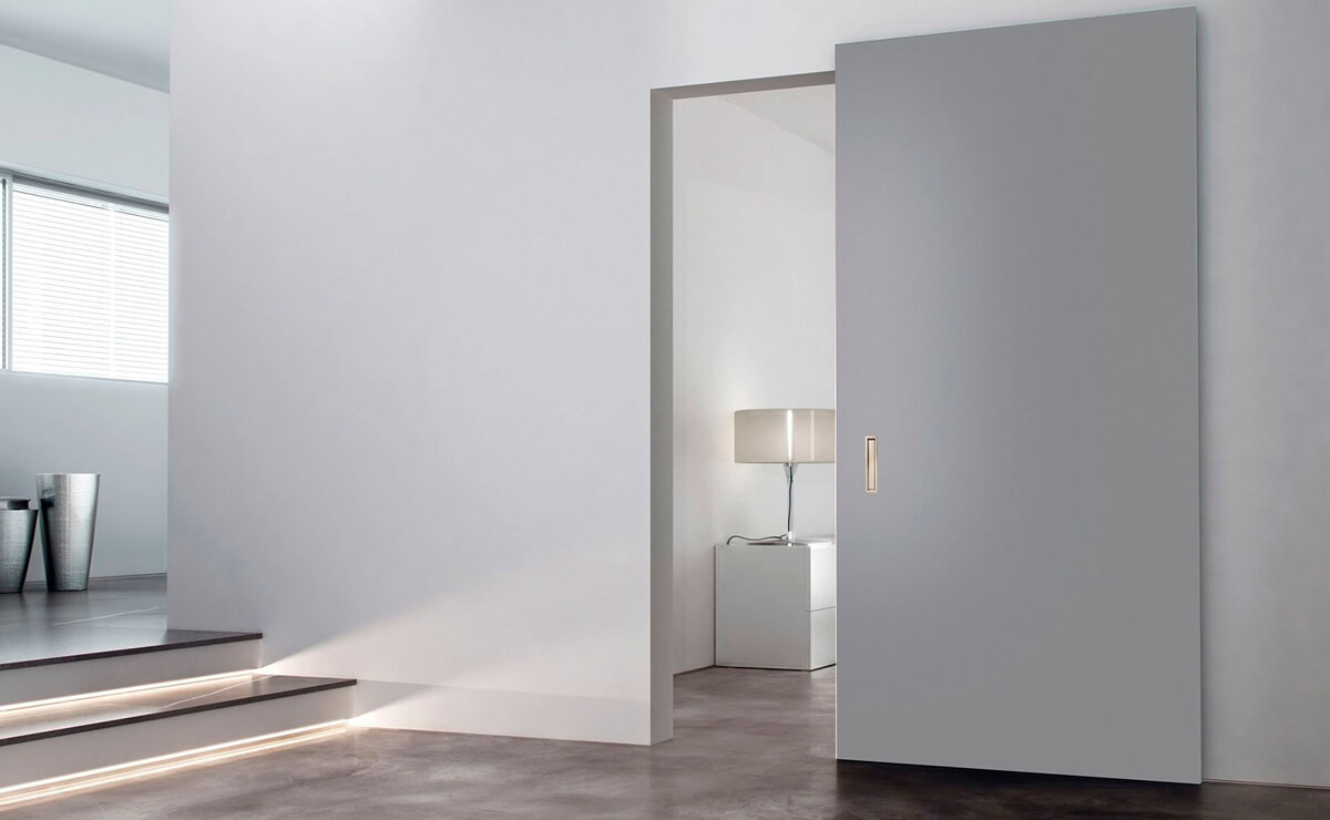 Скрытая дверь-невидимка с раздвижной системой открывания Magic